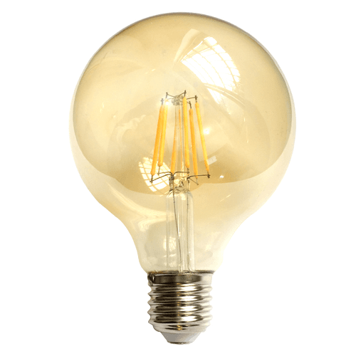 Bec Vintage LED Filament Amber E27/8W/800LM/2500K G125 Tip Edison