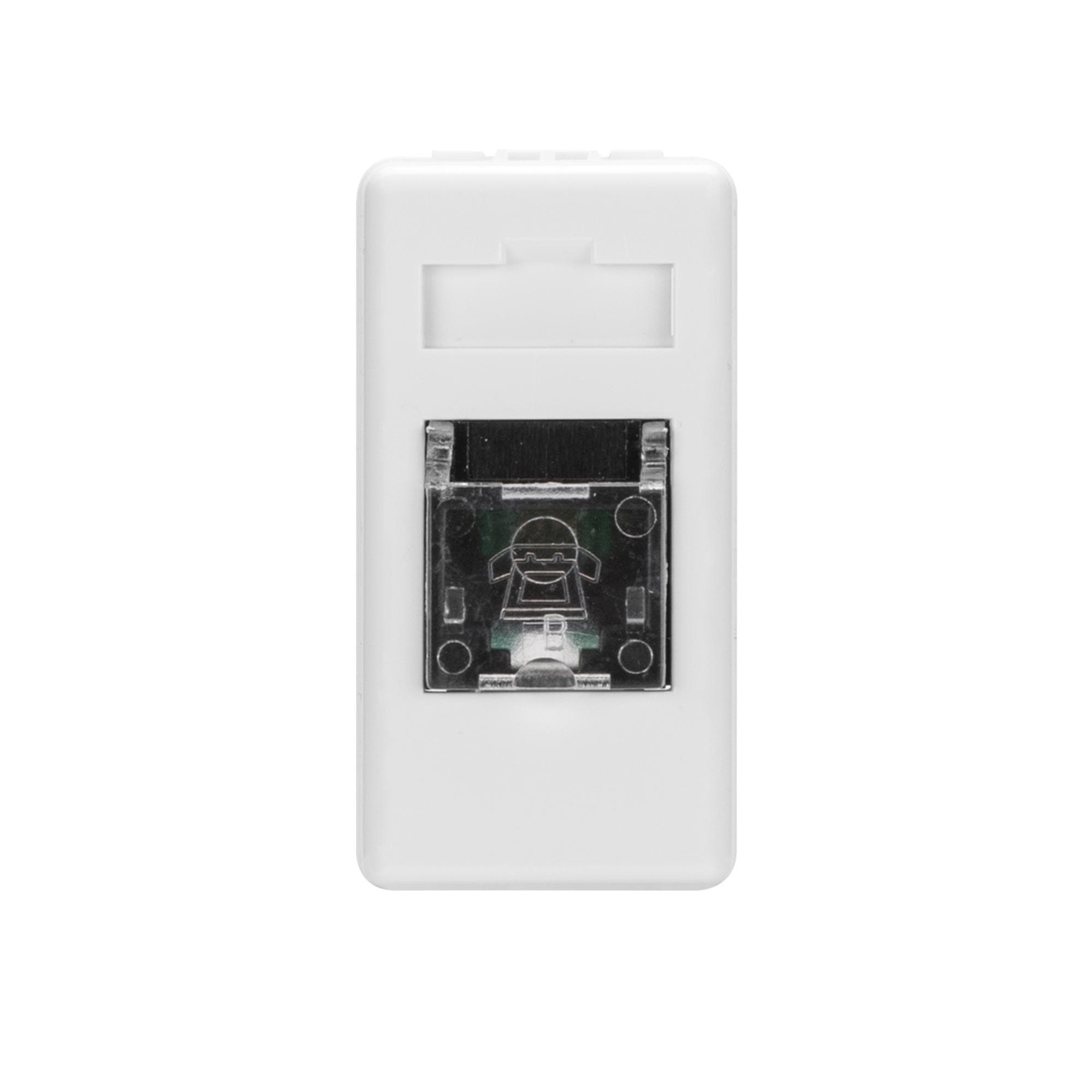 Priza modulara Telefon, Gewiss GW20251 , alb - 1 modul