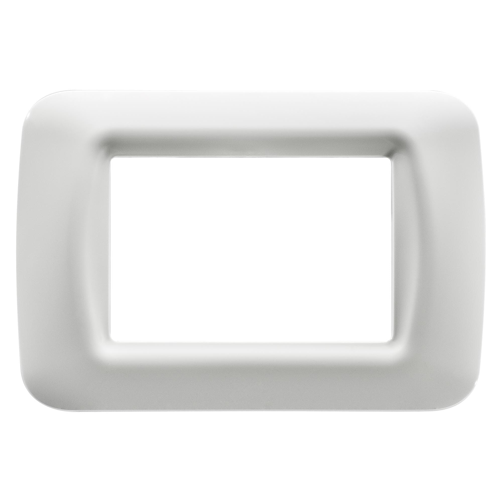 Rama ornament Gewiss GW22503, alb - 3 module
