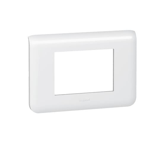 Rama intrerupator alba Legrand Mozaic 078803 - 3 module