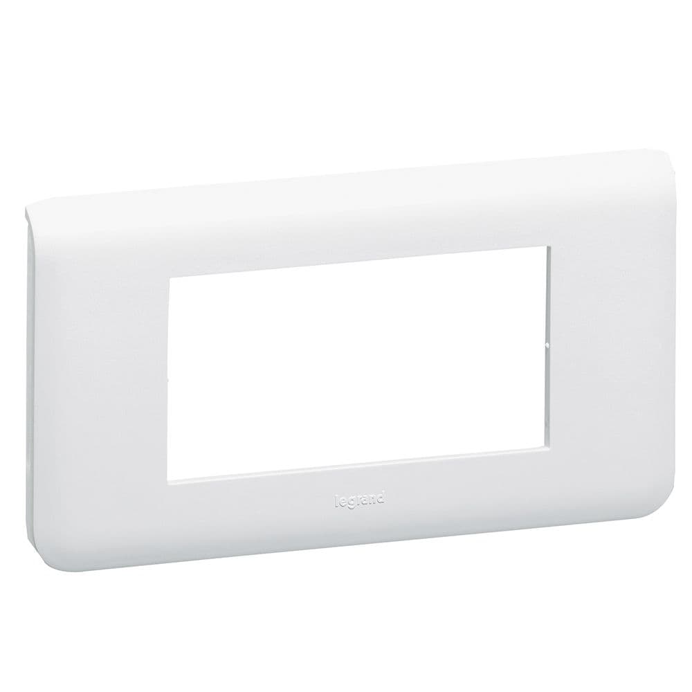 Rama intrerupator alba Legrand Mozaic 078814 - 4 module