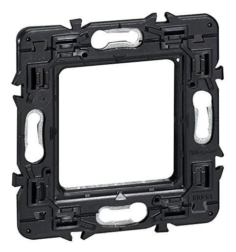 Suport rama intrerupator, fixare surub Legrand Mozaic 080251- 2 module