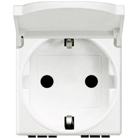 Priza 2P+T cu capac, bticino AM5440/2P