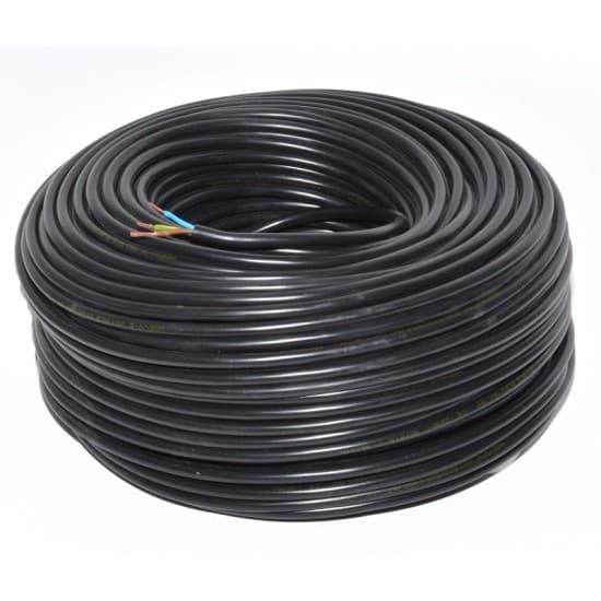 Cablu electric flexibil negru MYYM 3x1 - rola 100m