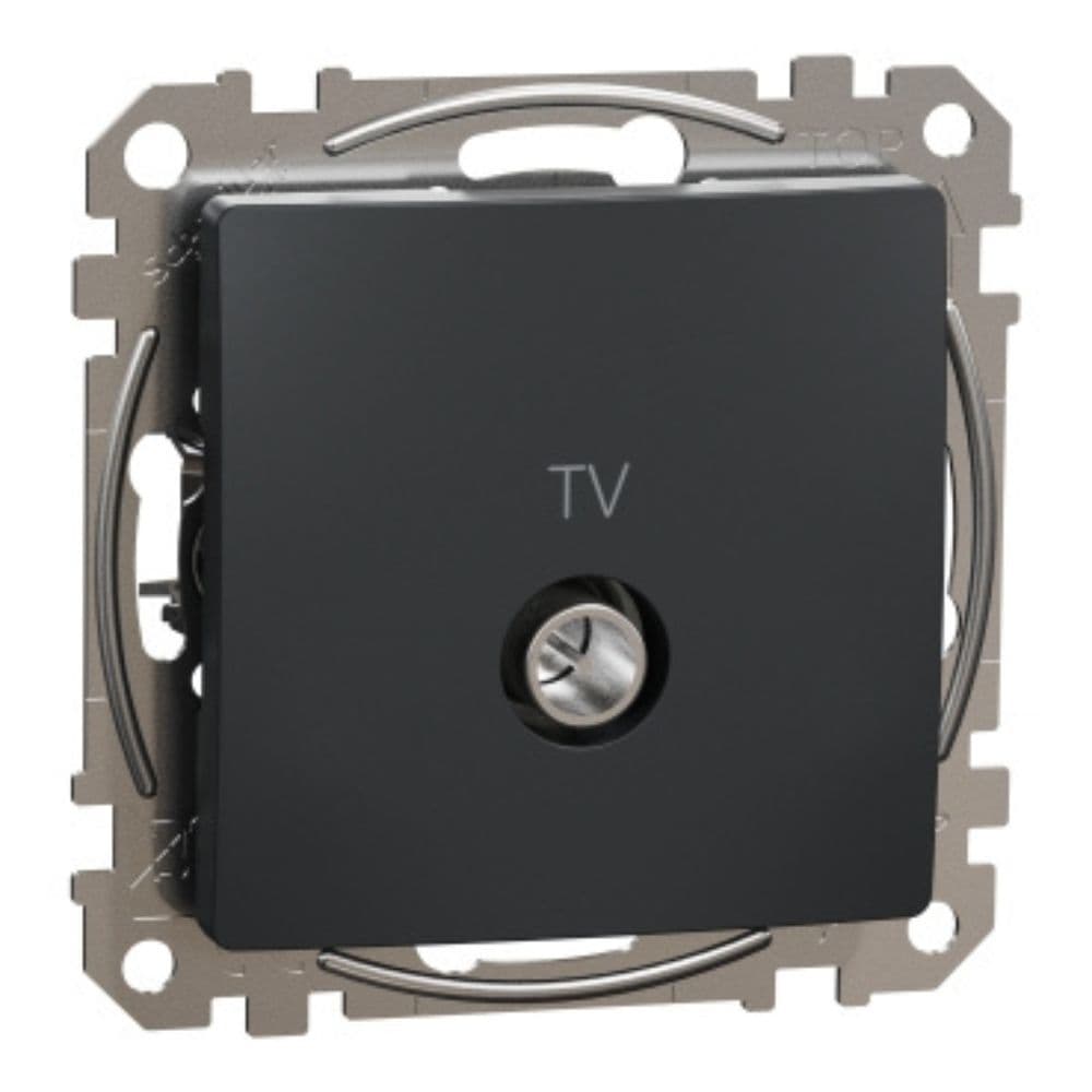 Priza TV gri antracit Sedna Design Schneider