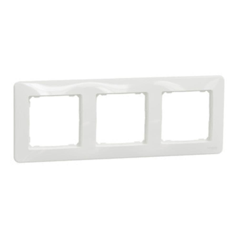 Rama tripla alba Sedna Design Schneider SDD311803