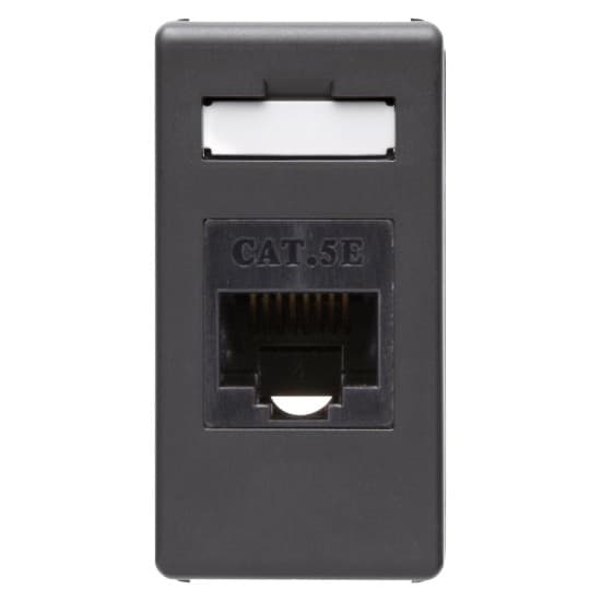Priza internet UTP, RJ45, cat 5E, Gewiss GW21271 negru