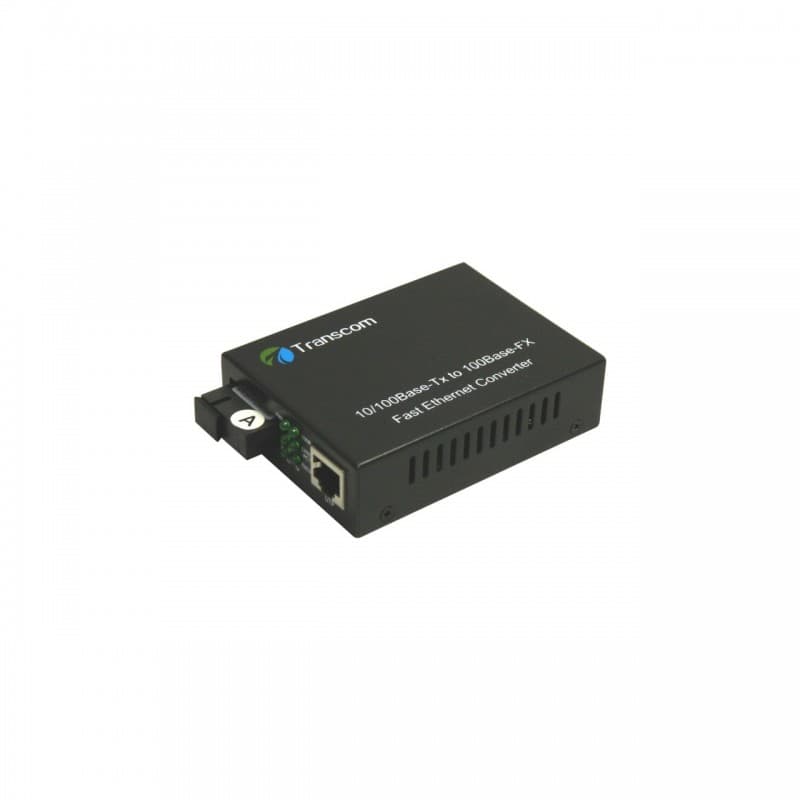 Mediaconvertor 10/100M 1310/1550nm WDM, Type A Singlemode 40km, conector SC - TRANSCOM