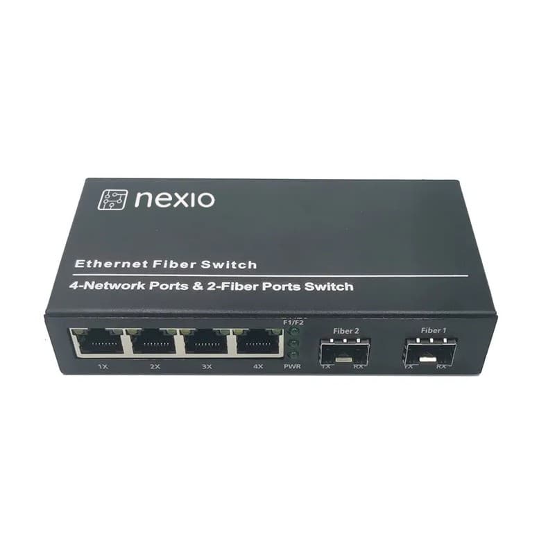 Mediaconvertor 10/100/1000M 4 port RJ45, 2 SLOT SFP - NEXIO