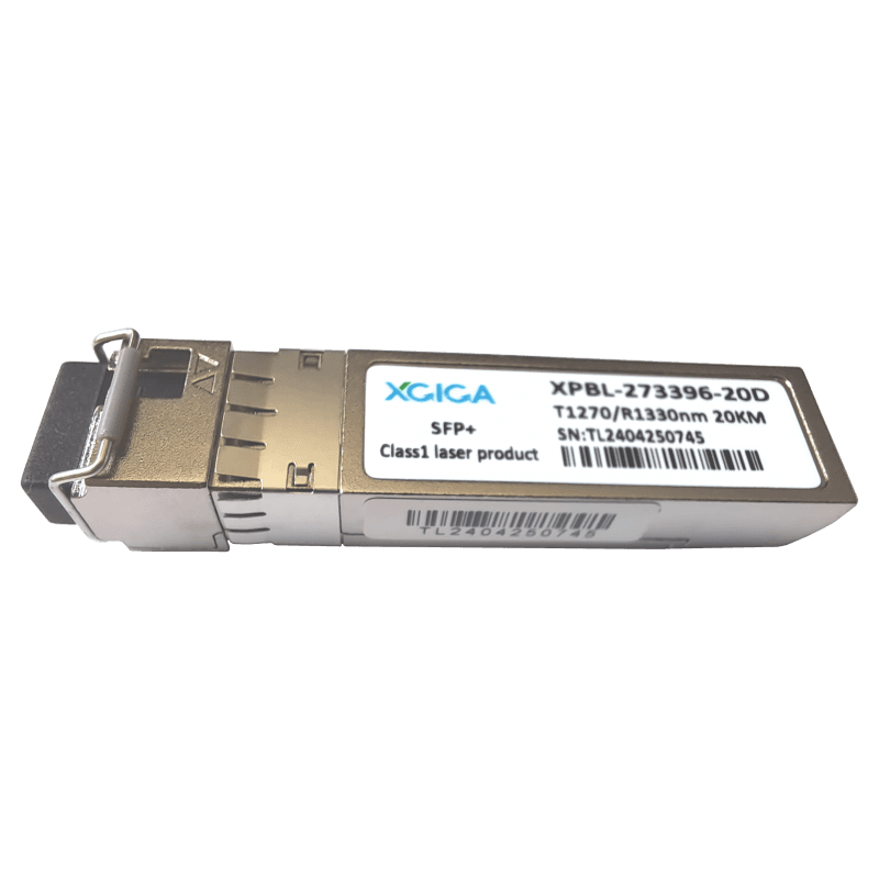 Modul optic SFP+ 10GBASE WDM, 1270nm/1330nm (Rx/Tx) SM, 20km, conector LC DDM, Type A, (compatibil CISCO) - XGIGA