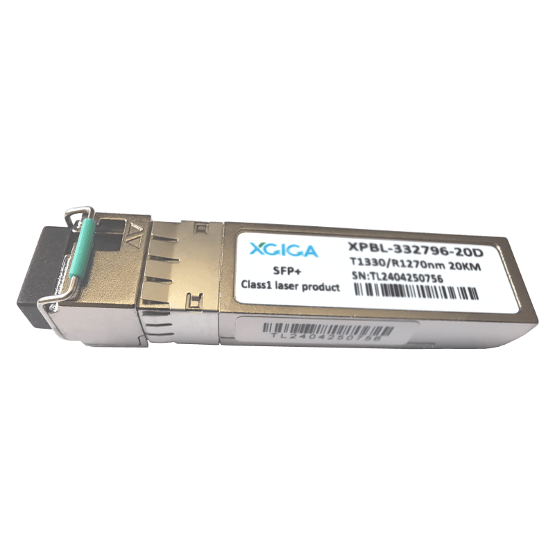 Modul optic SFP+ 10GBASE WDM, 1330nm/1270nm (Rx/Tx) SM, 20km, conector LC DDM, Type B, (compatibil CISCO) - XGIGA
