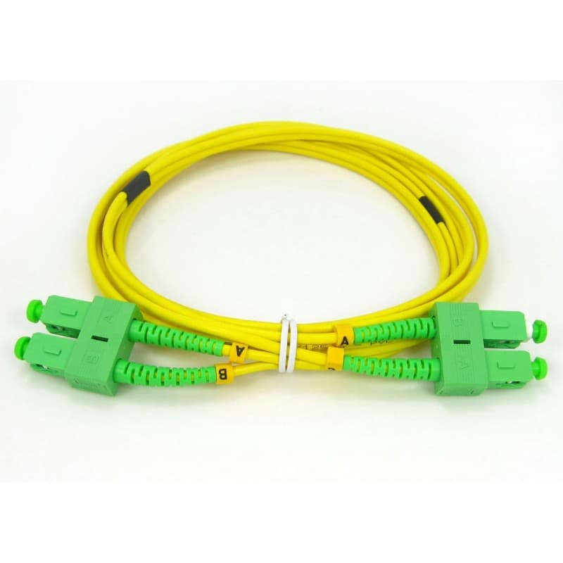 Patchcord SC/APC-SC/APC, SM OS2 50/125, manta LSZH 3.0mm, duplex 1m - Emtex