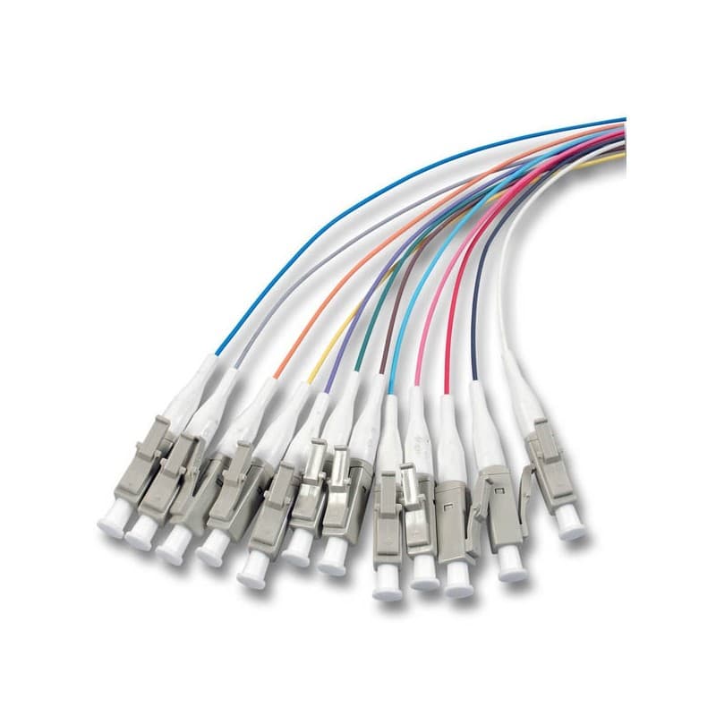 Set 12 buc pigtail FO LC/PC, MM OM5, 50/125, 0,9mm manta LSZH, 1.5m colorate - EMTEX