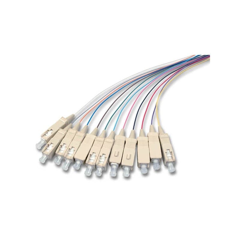 Set 12 buc pigtail FO SC/PC, MM OM5, 50/125, 0,9mm manta LSZH, 1.5m colorate - EMTEX