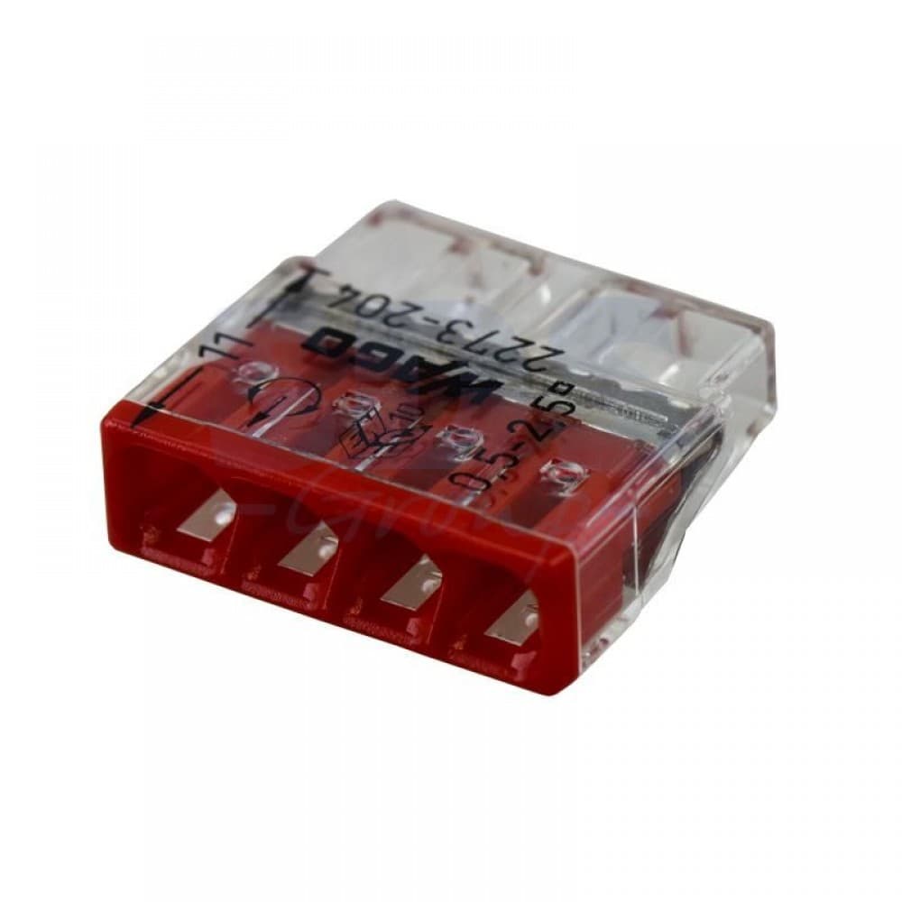 Conector derivatie wago 4poli cablu masiv